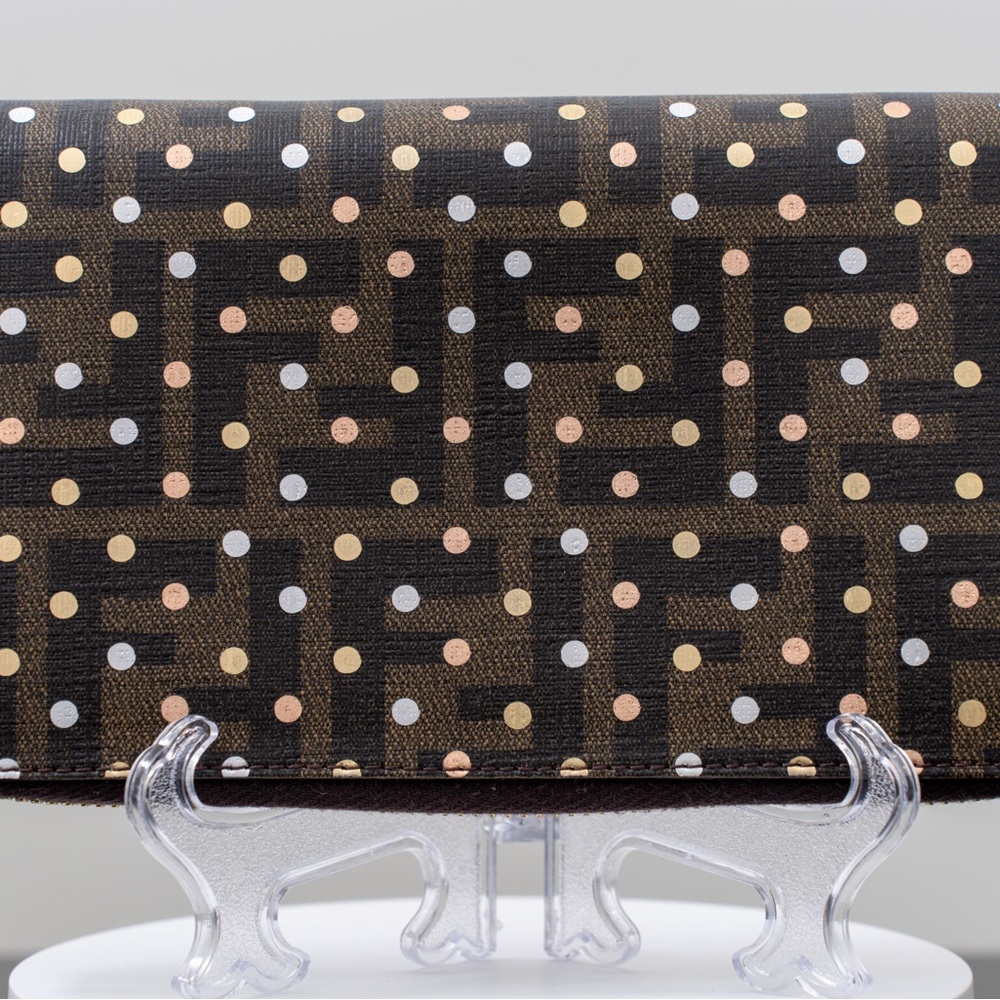 NWOT Authentic FENDI zip around wallet.